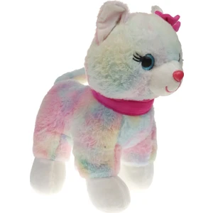 Peluş 30 cm Pembe Tokalı Kedi PL62555