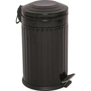 zengin çarşım 16 Lt Vintage Serisi Amortisör Kapaklı Siyah Çöp Kovası
