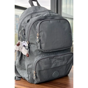 Nemo Group GRİ Sırt Çantası Okul Çantası Laptop ve Seyahat Çantası Su Geçirmez Spor Çantası 40X30X15cm