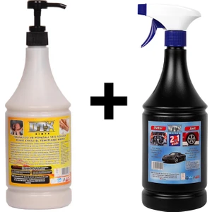 Dtx Kimya Granürlü El Temizleme Kremi ( Sabunu ) 1 kg & Motor Jant Yıkama Sıvısı 1 Lt