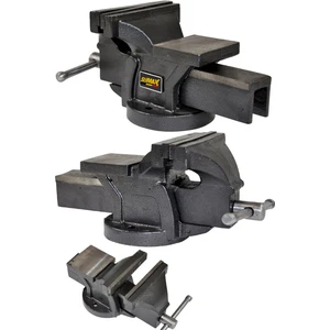 Germany Pro 150 Mm 6" Sabit Tabanlı Özel Alaşım Paslanmaz Çelik Sabit Tezgah Masa Mengenesi Örslü