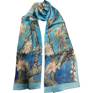 Turkish Silk Store Van Gogh Badem Ağacı Ipek Fular