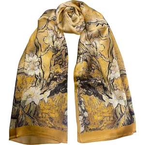 Turkish Silk Store Van Gogh Badem Ağacı Ipek Fular