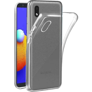 Happycase Samsung Galaxy A01 Core Kılıf Deluxe 2mm Şeffaf Silikon