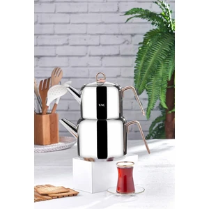 Hera Maxi Çaydanlık Takımı Bakır