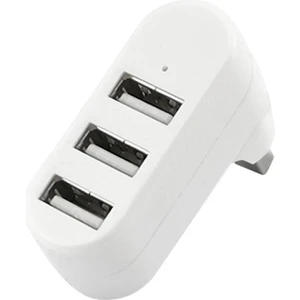 3 Portlu USB 2.0 Hub Döner Kafalı Splitter Hub Adaptör Beyaz