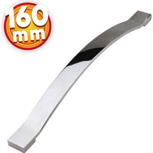 Çekmece Mutfak Dolap Kapak Kulbu 160 mm Krom Metal Kulp