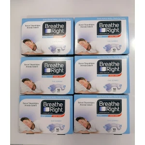 Breathe Right Şeffaf Burun Bandı Küçük Orta Boy 6lı Paket 60 Adet