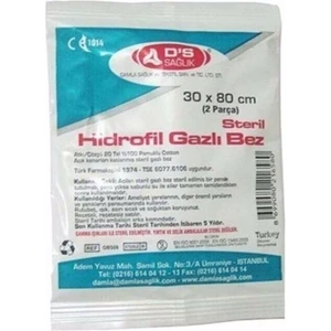 Damla Sağlık Steril Gazlı Bez 30x80- 50 Adet