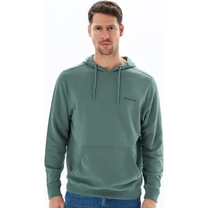 Basic Sm Logo Erkek Yeşil Kapüşonlu Sweatshirt