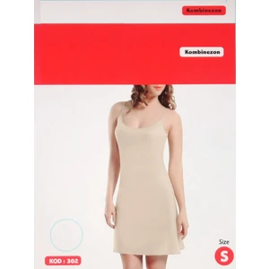 Kadın Kombinezon- Kod 302-2303, Xl, Bej