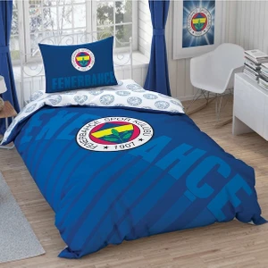 Fenerbahçe Lacivert Logo Tek Kişilik Lisanslı Nevresim Takımı