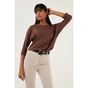 Bisiklet Yaka Truvakar Kol Bluz Bayan Bluz 5861416Y