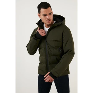 Jack & Jones Rüzgar ve Su Geçirmez Isı Yalıtımlı Kapüşonlu Şişme Mont Erkek Mont 12225287