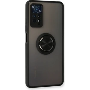 Xiaomi Redmi Note 11 Pro Kılıf Yüzüklü Montreal Standlı Sert Silikon