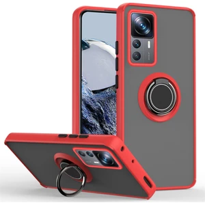 Xiaomi 12T Pro Kılıf Yüzüklü Montreal Standlı + Ekran Koruyucu