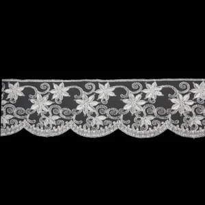 Tül Güpür 9125 9mt-Krem