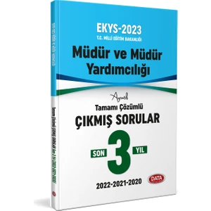 Data Yayınları 2023 MEB EKYS Müdür ve Müdür Yardımcılığı 3 Yıl Çıkmış Sorular ve Çözümleri