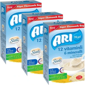 Arı Mama Sütlü Pirinç Unu 500 gr x 3 Adet