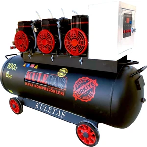 Premium 100 Litre Sessiz Yağsız Hava Kompresörü 6 Hp (Italyan Tasarım)