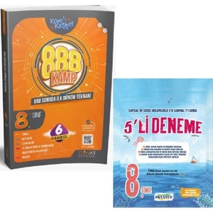 Günay Yayınları Gün&Ay Yayınları LGS 8. Sınıf 888 Soruda İlk Dönem Tekrar Kamp Kitabı - Okyanus Paket Deneme
