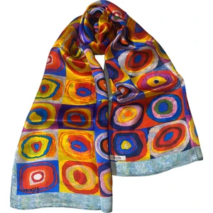 Turkish Silk Store Kandinsky Renk Çalışması Ipek Fular