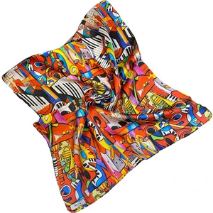 Turkish Silk Store Picasso Cubic Jazz Ipek Bandana Fular