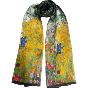Turkish Silk Store Gustav Klimt Çiçek Bahçesi Ipek Fular