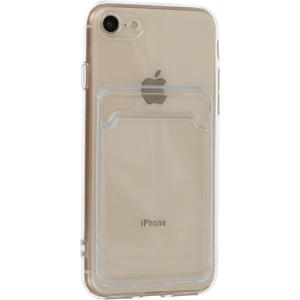iPhone 7 Kılıf Kart Şeffaf Silikon - Şeffaf