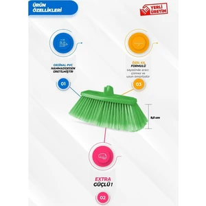 Ground Yer Temizlik Fırçası 17 cm Yeşil