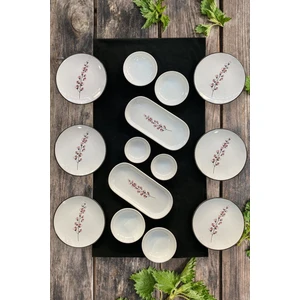 Sakura 14 Parça 6 Kişilik Kahvaltı Takımı