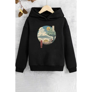 Çocuk Neighbor's Ukiyo E Baskılı Sweatshirt