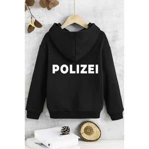 Çocuk Polızeı Baskılı Sweatshirt