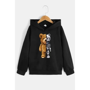 Çocuk Robobear Baskılı Sweatshirt