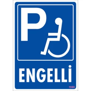 Uyari Levhalari ''engelli Park Yeri'' Pvc 25*35