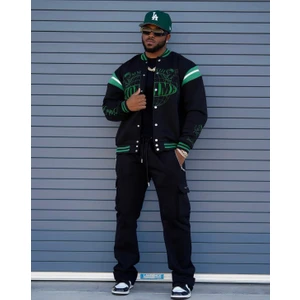 Oversize Limited Homme Bomber Kolej Ceket