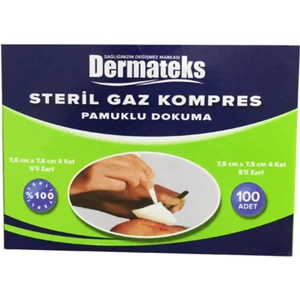 Steril Gaz Kompres 7.5x7.5 100 Adet 1 Kutu