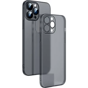iPhone 13 Pro Max 6.7inch Frosted Glass Şeffaf Kamera Korumalı Kılıf