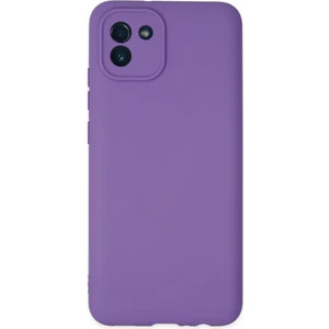 Happycase Samsung Galaxy A03 Kılıf First Silikon - Mor
