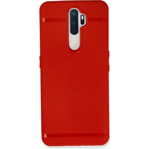 Happycase Oppo A5 2020 Kılıf First Silikon - Kırmızı