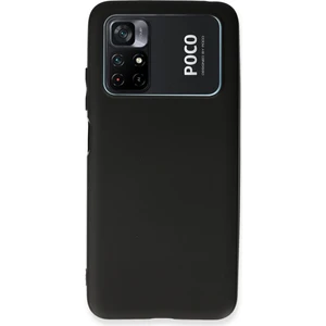 Happycase Xiaomi Poco M4 Pro 4g Kılıf First Silikon - Siyah