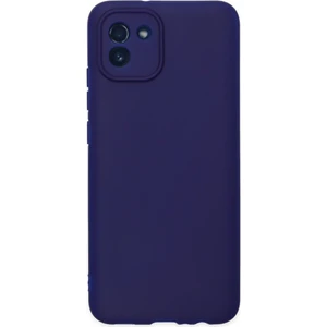 Happycase Samsung Galaxy A03 Kılıf First Silikon - Koyu Mavi