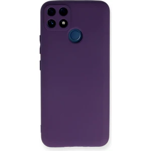 Happycase Realme C25S Kılıf First Silikon - Mor