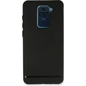 Happycase Xiaomi Redmi Note 9 Kılıf First Silikon - Siyah