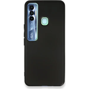Happycase Tecno Spark 7 Pro Kılıf First Silikon - Siyah