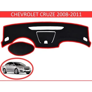 Lee Willson 2010+ Modellerine Uygun Chevrolet Cruze Torpido Koruma Halısı Siyah Kenar Renk Kırmızı