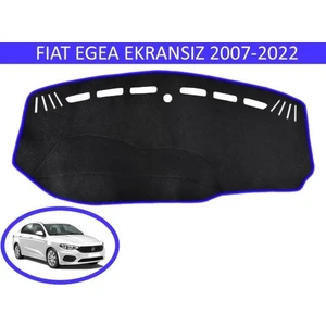 Lee Willson 2015 - 2020 Modellerine Uygun Fiat Egea Ekransız Torpido Koruma Halısı Siyah Kenar Renk Mavi