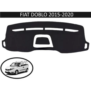 Lee Willson 2015 - 2020 Modellerine Uygun Fiat Doblo Torpido Koruma Halısı Siyah Kenar Renk Siyah