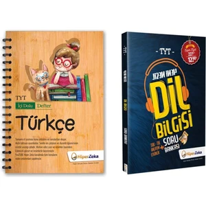 Hiper Zeka Yayınları TYT Dil Bilgisi Soru Bankası ve Türkçe Içi Dolu Defter Seti