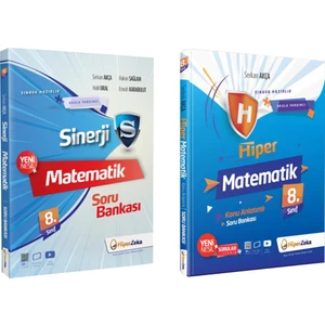 Hiper Zeka Yayınları 8. Sınıf Hiper ve Sinerji Matematik Konu Anlatımlı Soru Bankası Seti